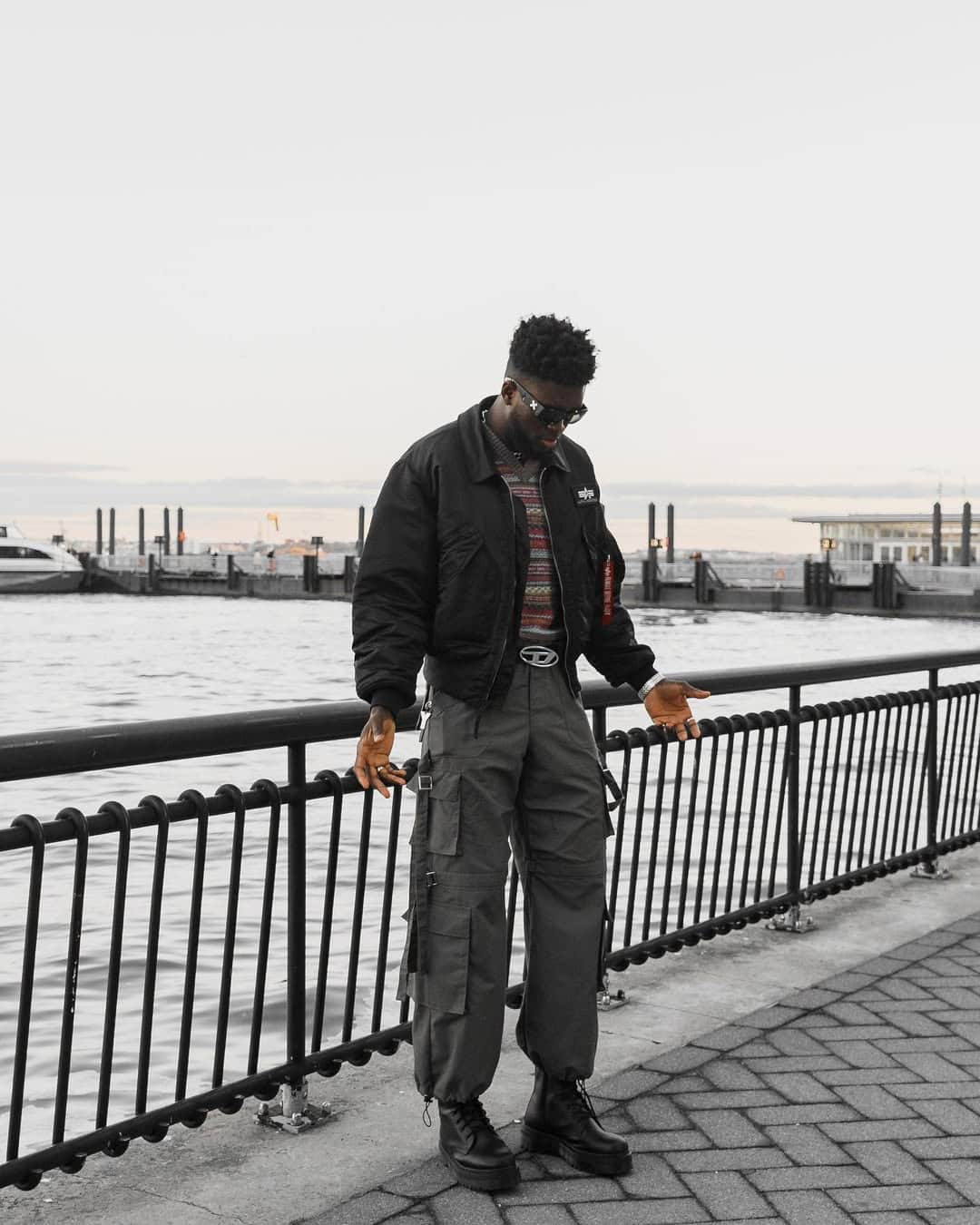 Waterfront style, Alpha Industries jacket