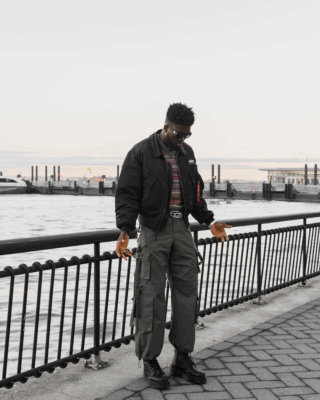 Waterfront style, Alpha Industries jacket